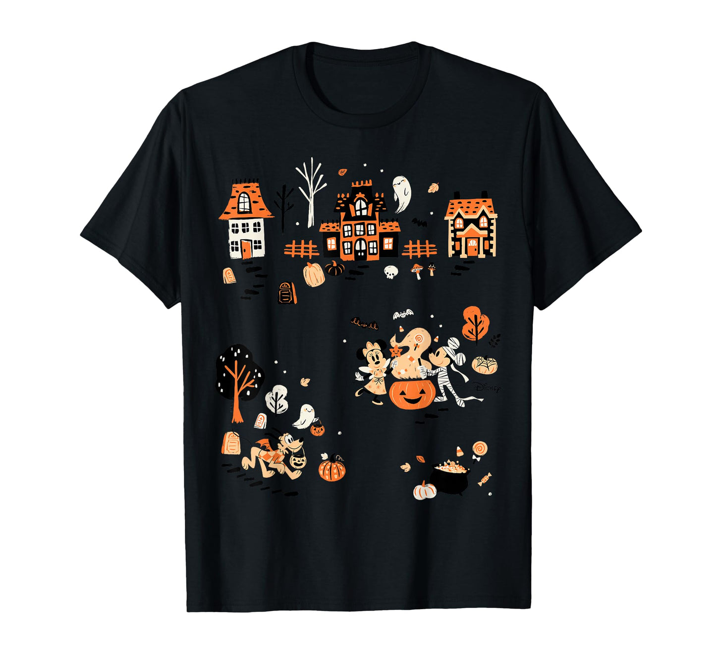 Mickey Mouse and Friends Halloween Village T-Shirt