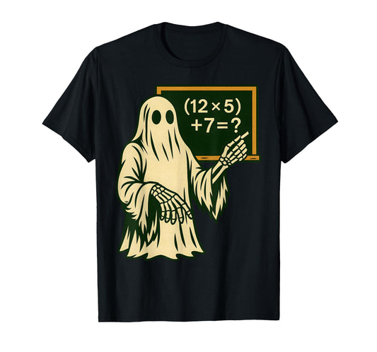 67 Teacher Halloween Ghost Six Seven Meme Brainrot Math Joke T-Shirt
