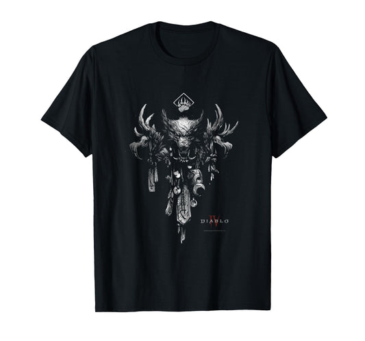 Diablo IV Druid Sigil Distressed White Armor T-Shirt
