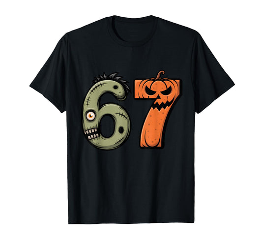 67 Costume Funny 6 7 Halloween Costume Meme 67 Halloween T-Shirt