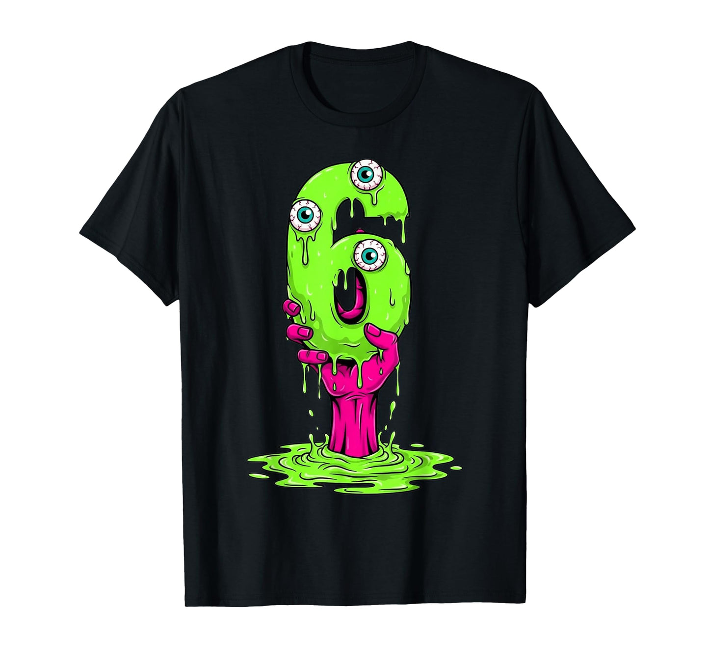 67 Halloween Costume Funny Number 6 Six Meme for Gen Alpha T-Shirt
