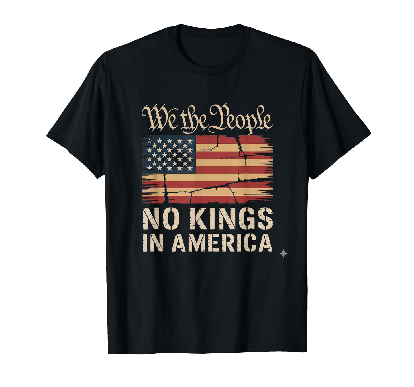 No Kings in America Vintage, We The People T-Shirt