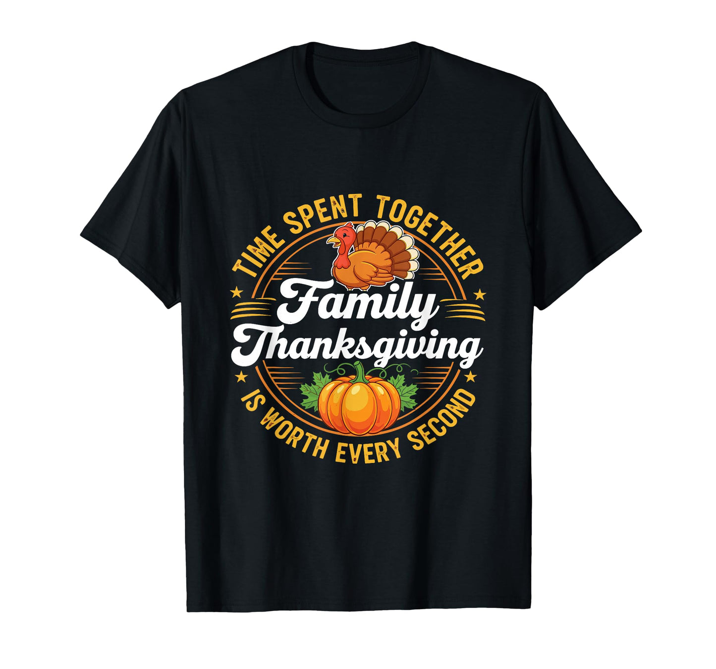 Thanksgiving Shirts for Men Women Boys Pumpkin Turkey Shirt T-Shirt