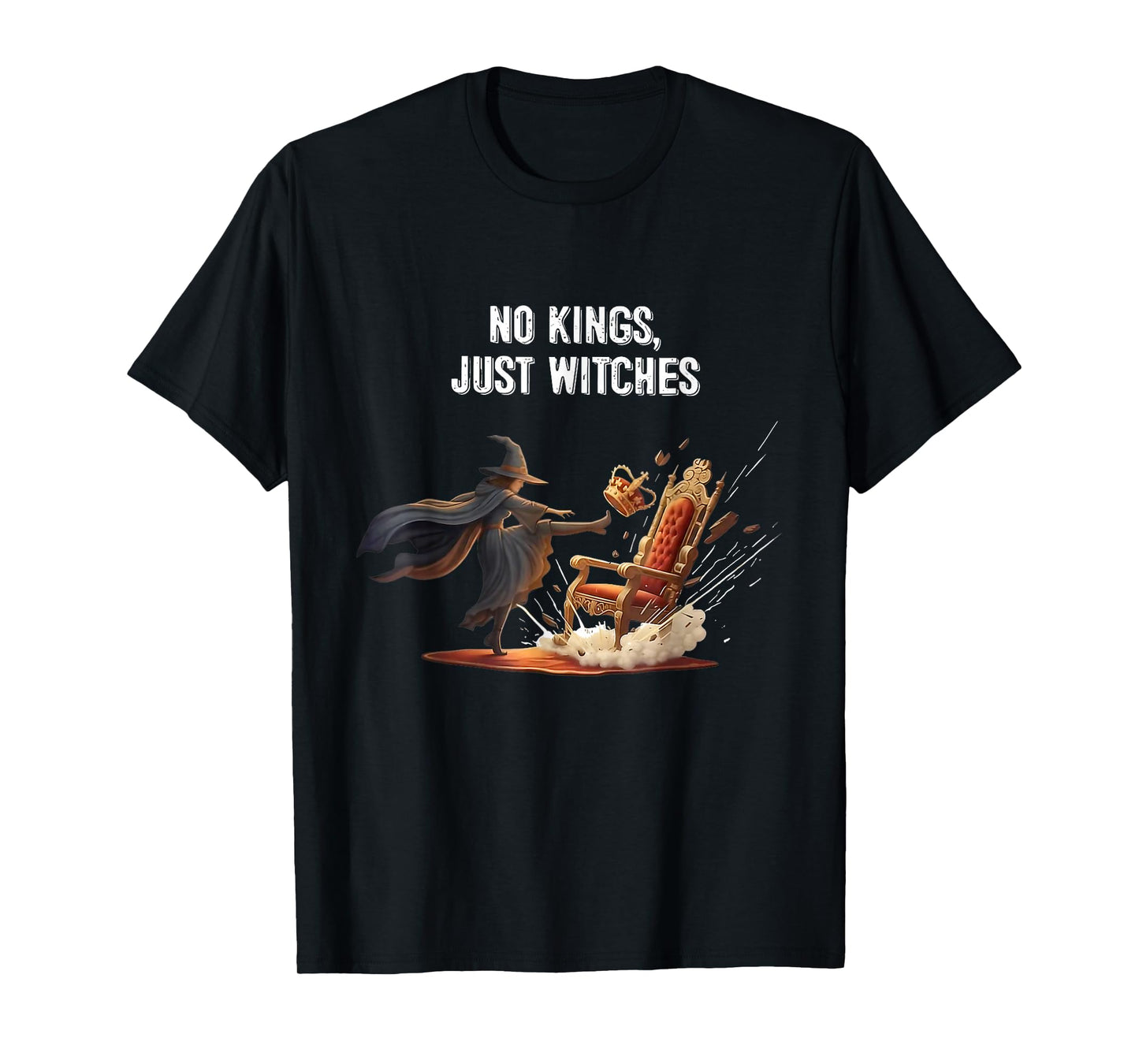 No Kings Just Witches Empowerment Art T-Shirt
