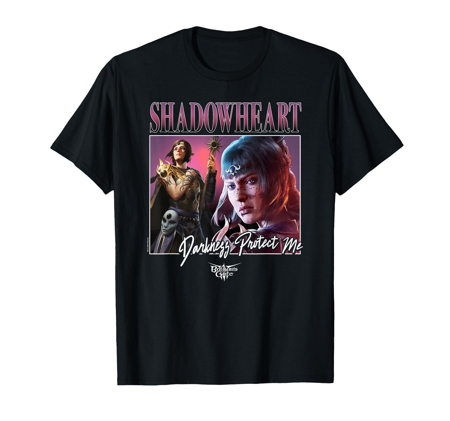 Dungeons & Dragons Darkness Protect Me Shadowheart Vintage T-Shirt