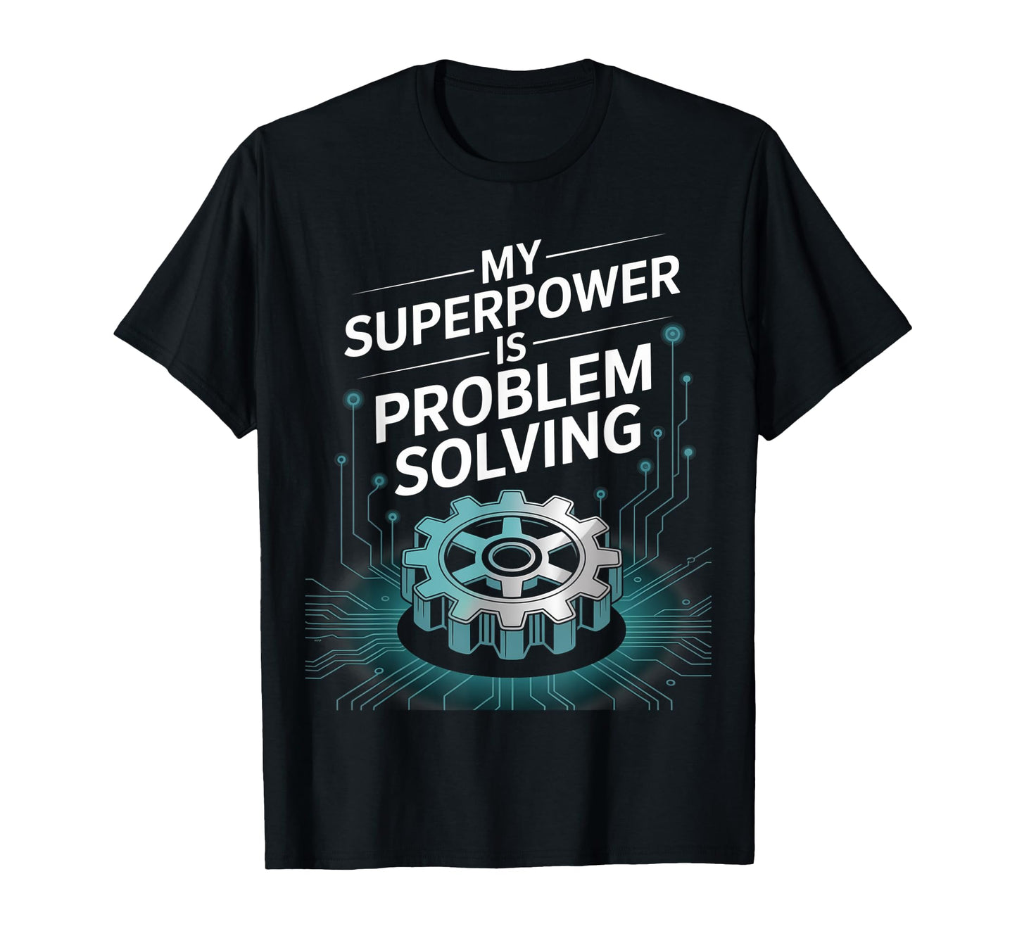My Superpower is Problem Solving Tech Wizard Gift T-Shirt