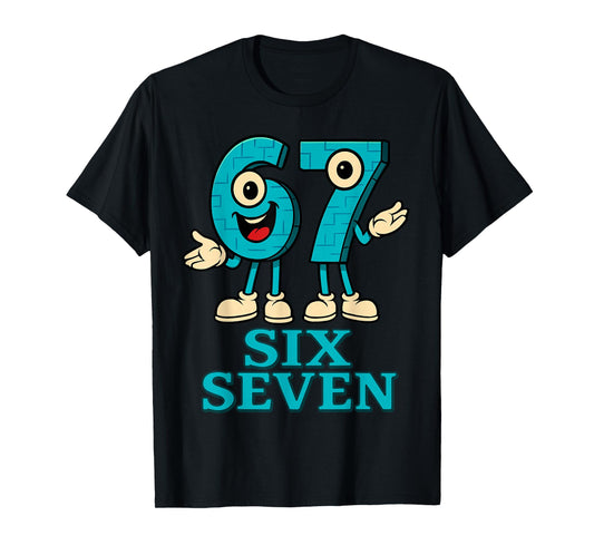 67 Six Seven 6-7 - Funny Italian Brainrot Kids Gaming Meme T-Shirt