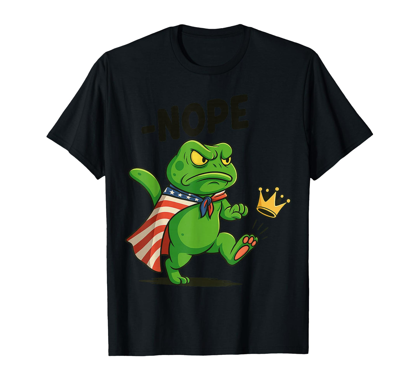 Frog Portland No Kings in America,Nope 1776 for Men Women T-Shirt