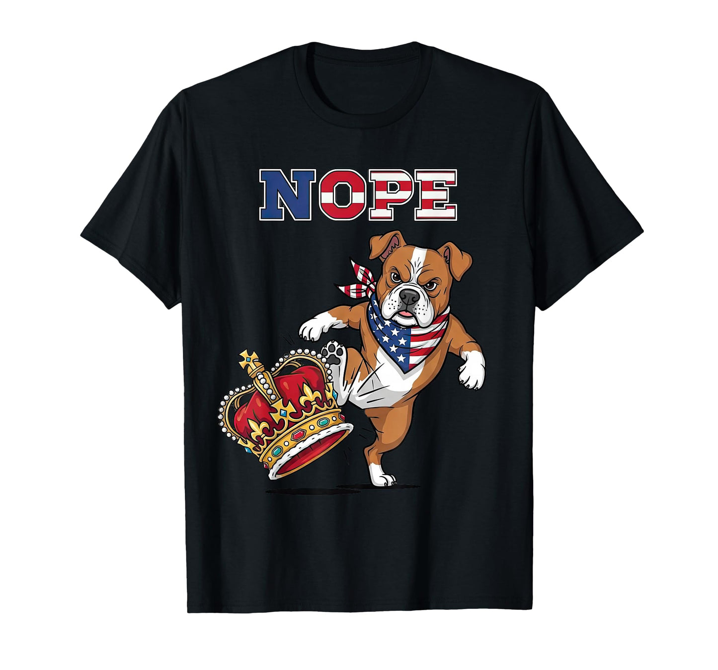 No Kings Dog Nope Not Today Funny T-Shirt