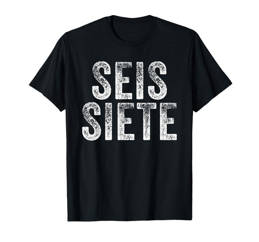 67 Six Seven SEIS Siete Spanish Brainrot Christmas Meme T-Shirt