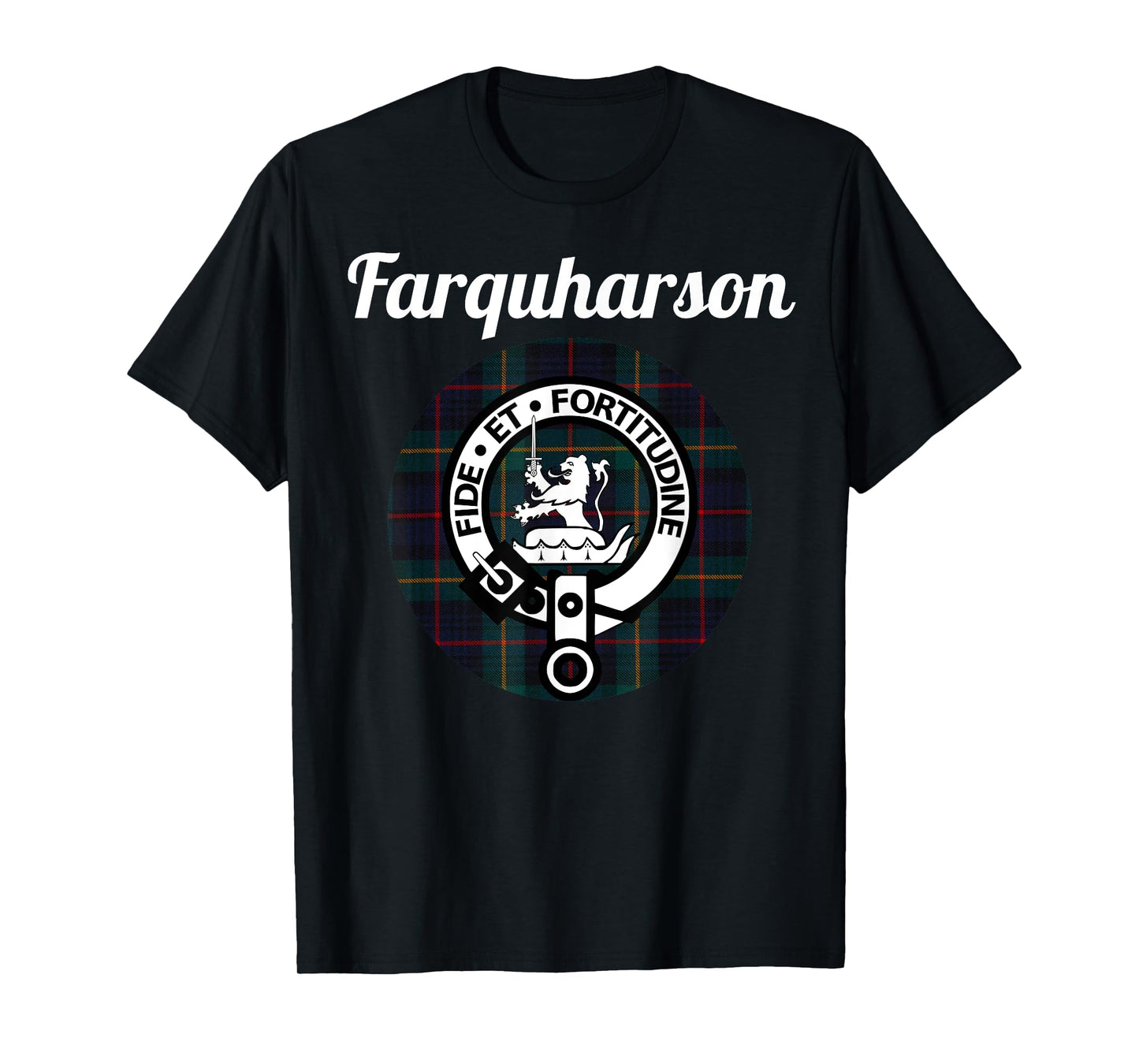 Farquharson Clan Scottish Name Coat Of Arms Tartan T-Shirt