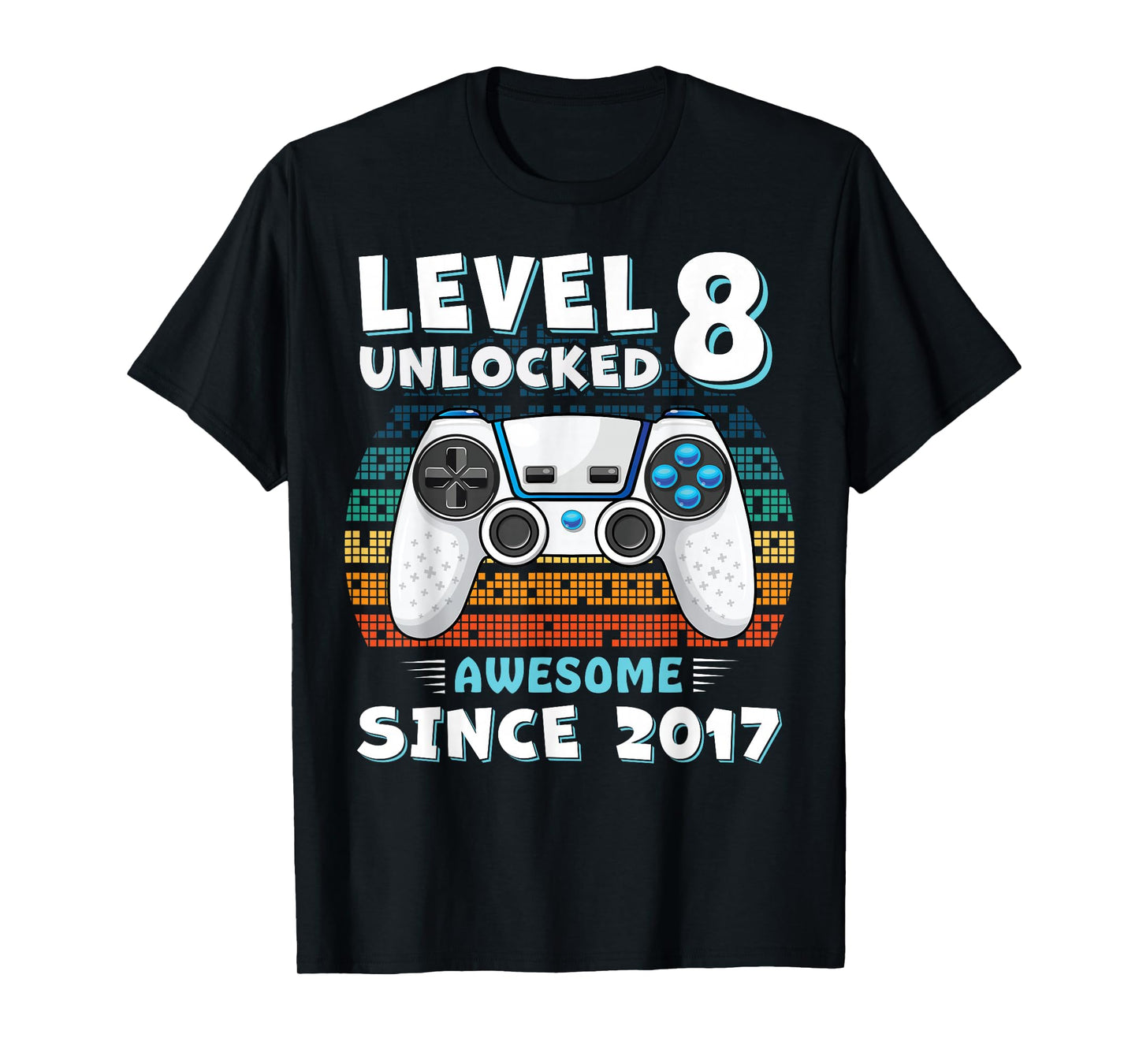 8 Year Old BDay Decorations Son Boy 8yr 2017 8th Birthday T-Shirt