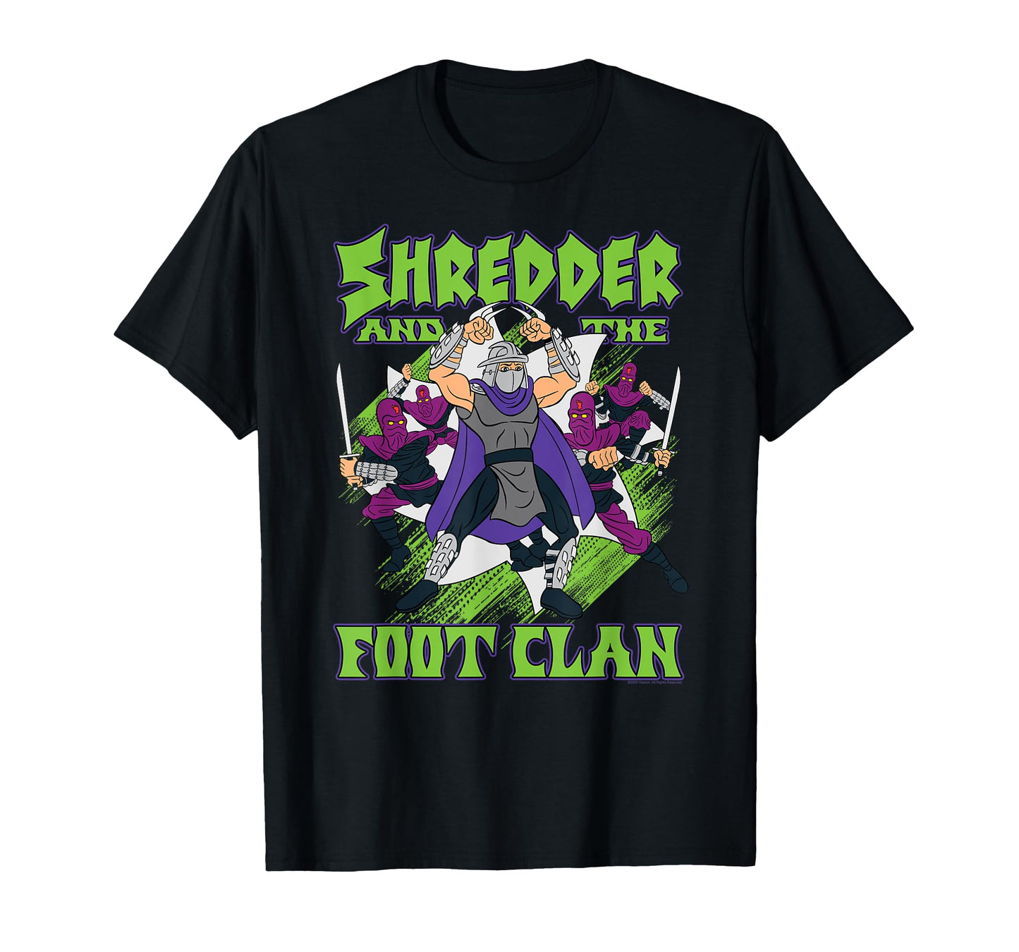 Teenage Mutant Ninja Turtles Shredder & the Foot Clan Retro T-Shirt