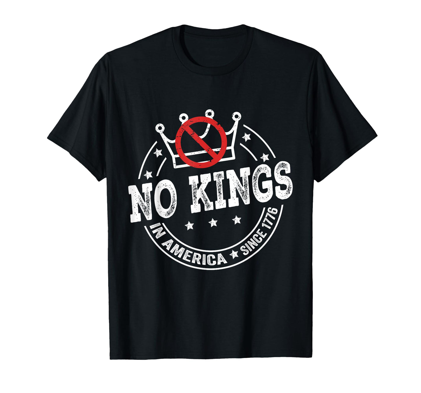 No Kings in America Since 1776 Vintage Patriotic T-Shirt