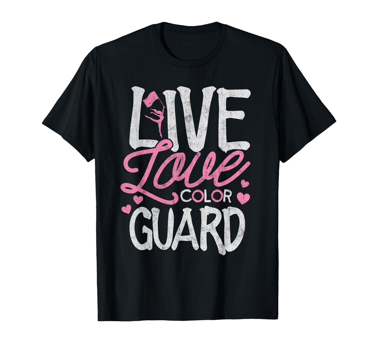 Color Guard Shirt Love Color Guard Marching Band Flag Toss T-Shirt