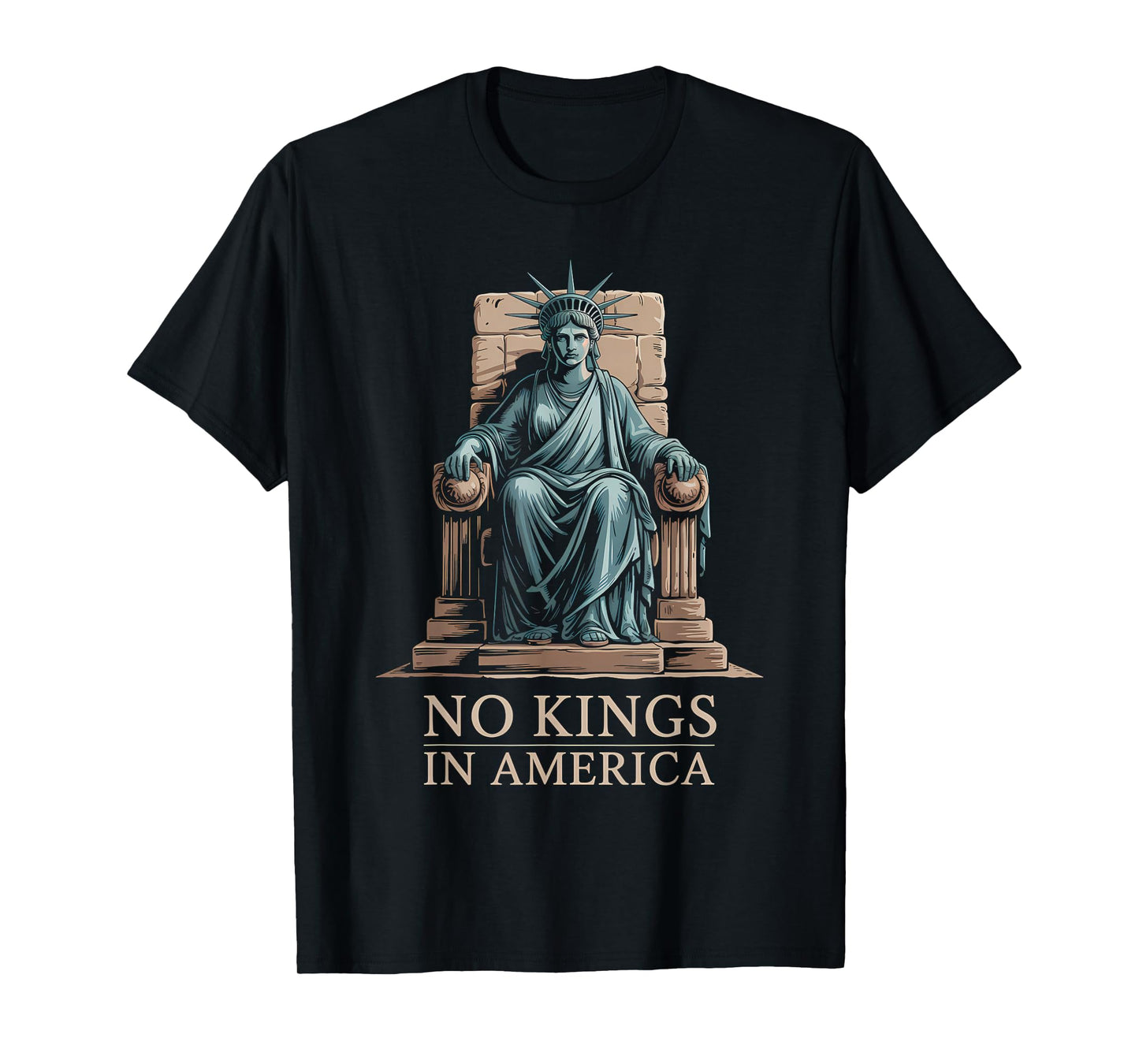 No Kings in America Shirt Statue Liberty Democracy Truth T-Shirt