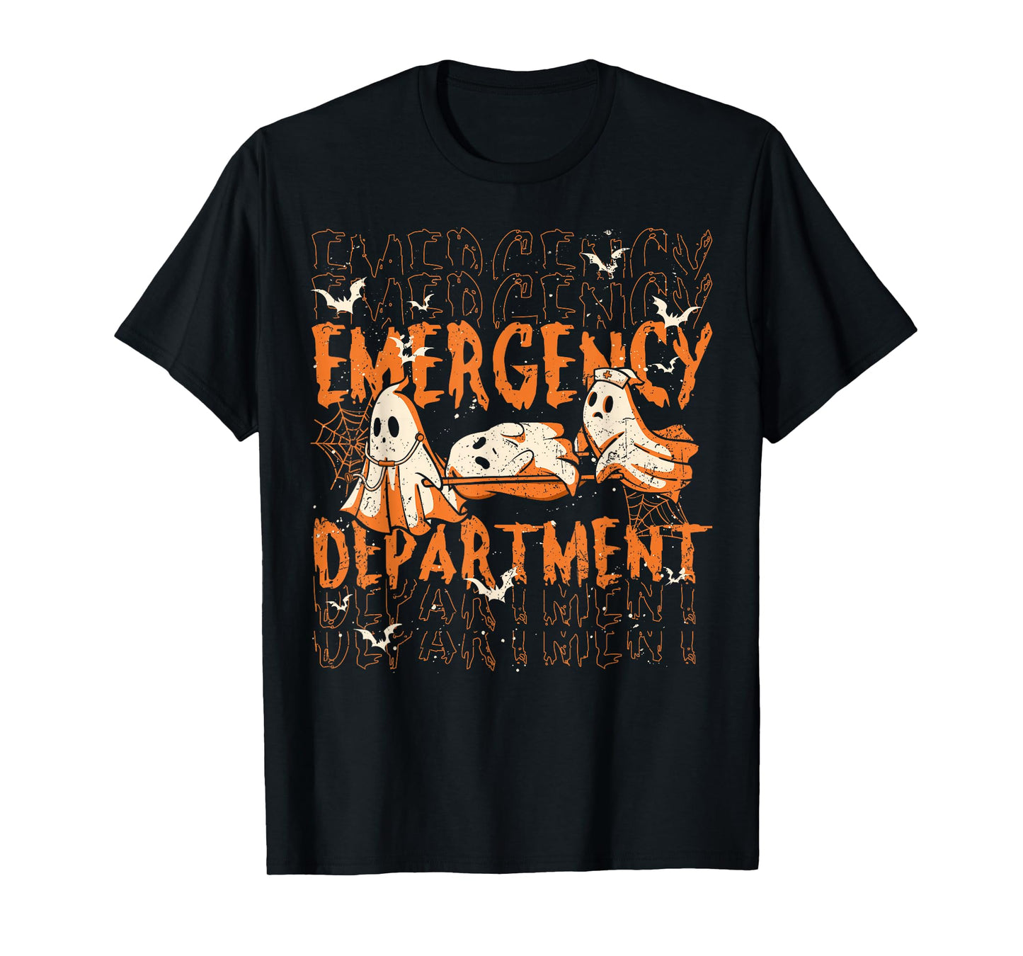 ER Nurse Emergency Department Halloween Spooky Season T-Shirt