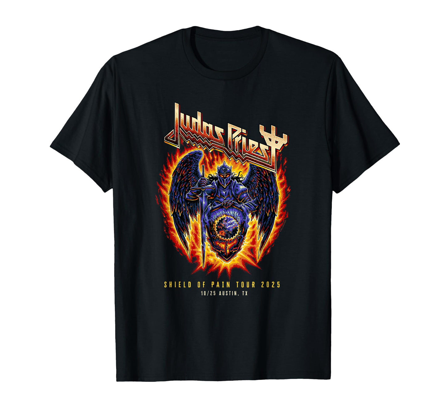 Judas Priest – Shield Of Pain Tour 2025 Austin T-Shirt