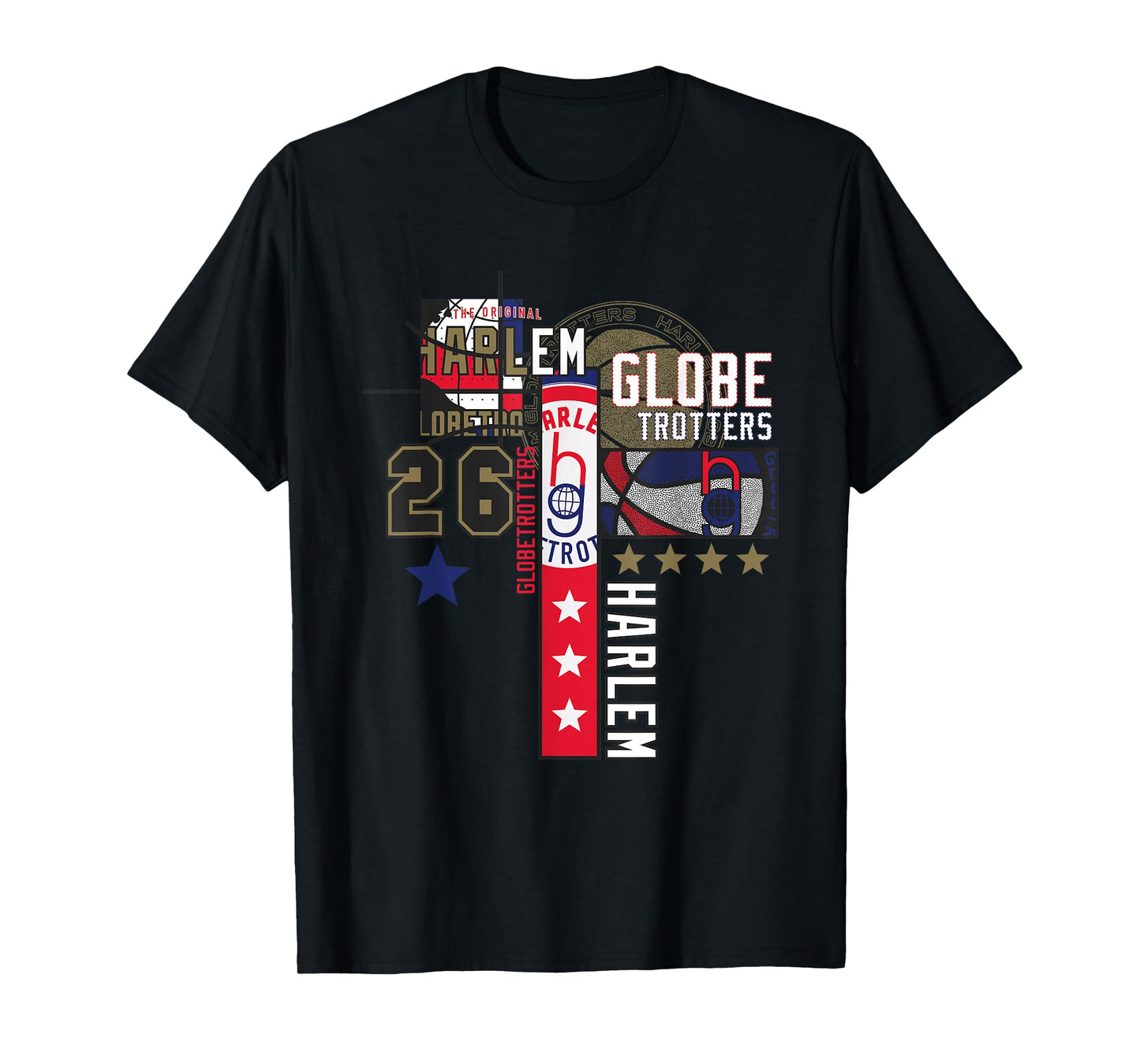 Harlem Globetrotters Logo Trickshot Masters Basketball Fan T-Shirt