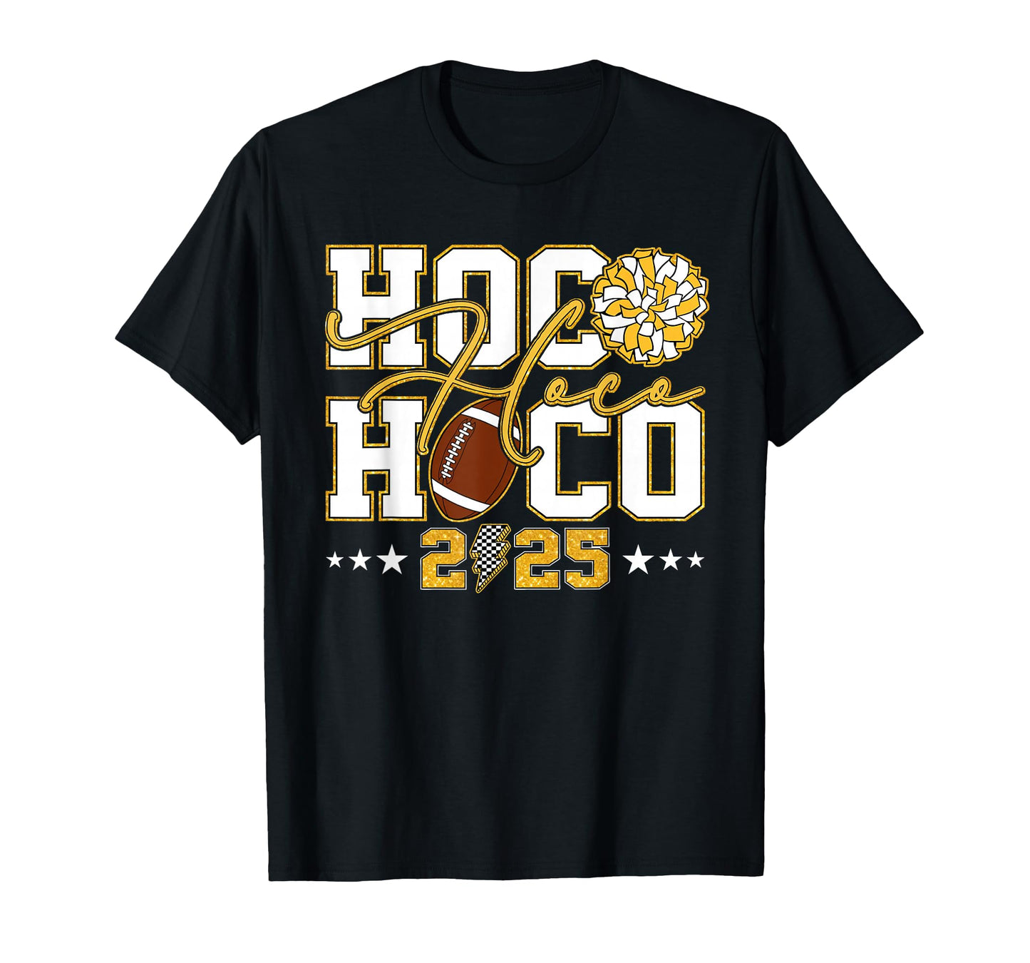 HOCO 2025 High School Homecoming Game Day Lightning Bolt T-Shirt
