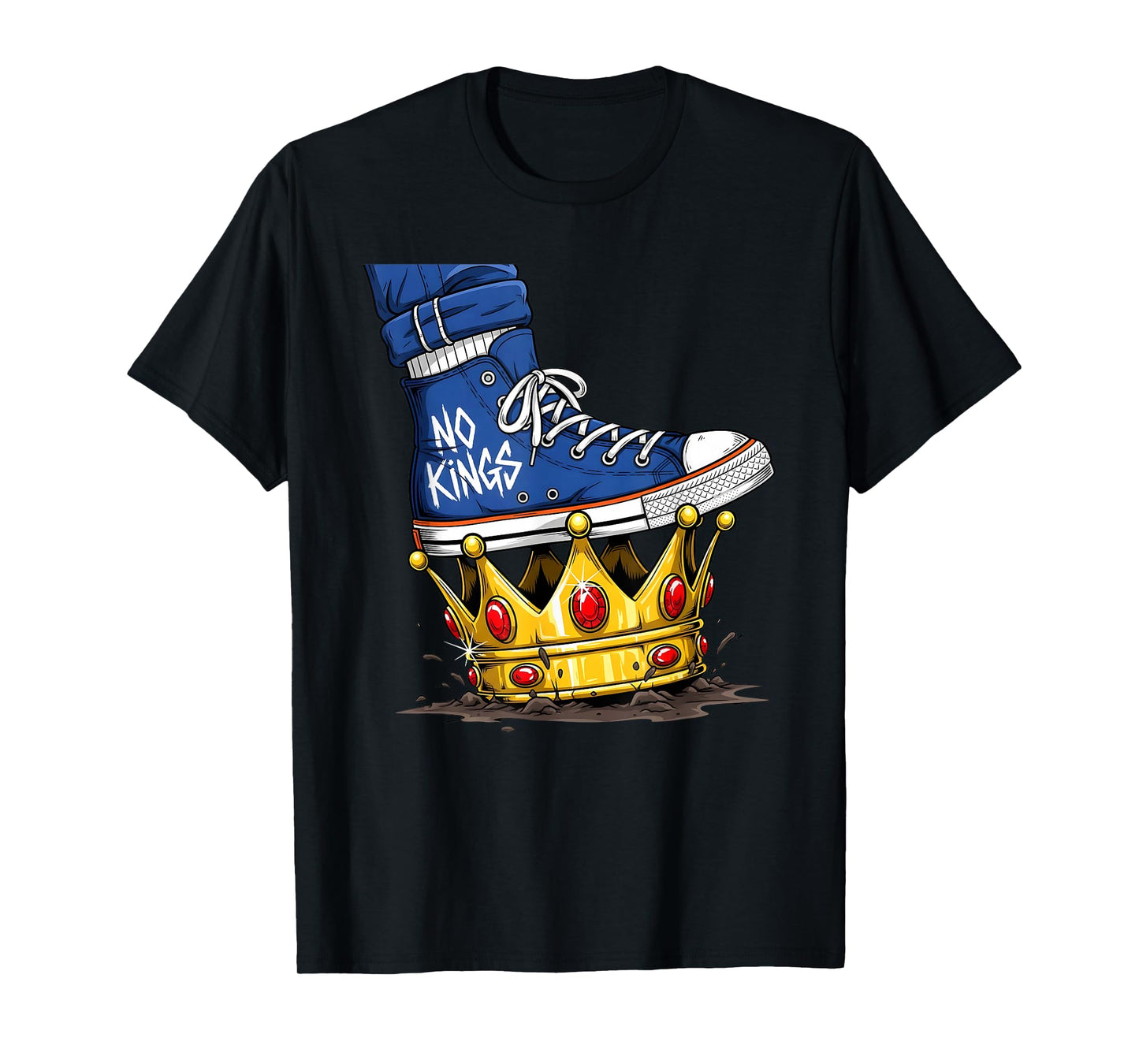 No Kings Shoe On Crown We The People Political Men Women T-Shirt