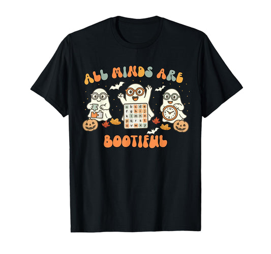 All Minds are Bootiful Special Education Teacher Halloween T-Shirt