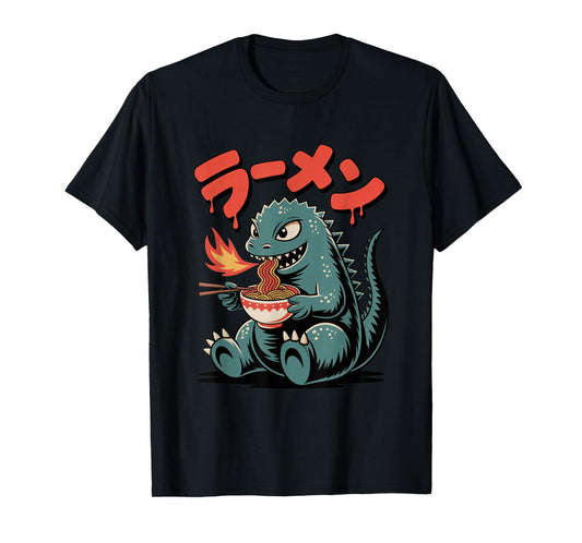 Cute Kaiju Ramen Kawaii Fun Japanese Noodle Food Lover Gifts T-Shirt