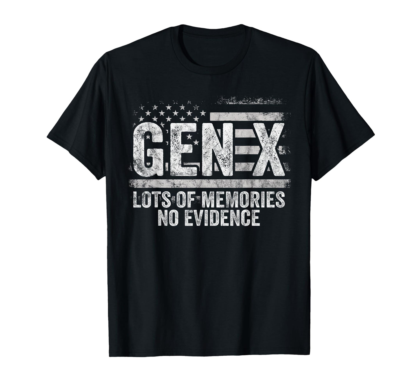 Gen X Lots of Memories No Evidence - Vintage Generation X T-Shirt