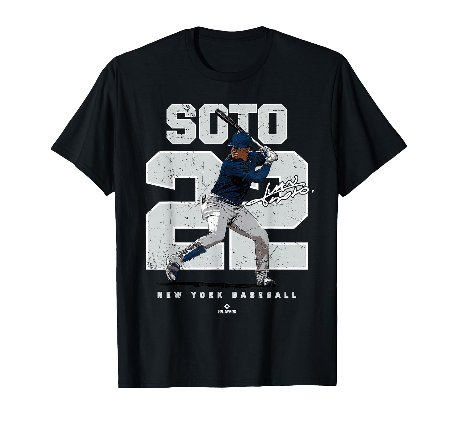 Number and Portrait Juan Soto New York MLBPA T-Shirt