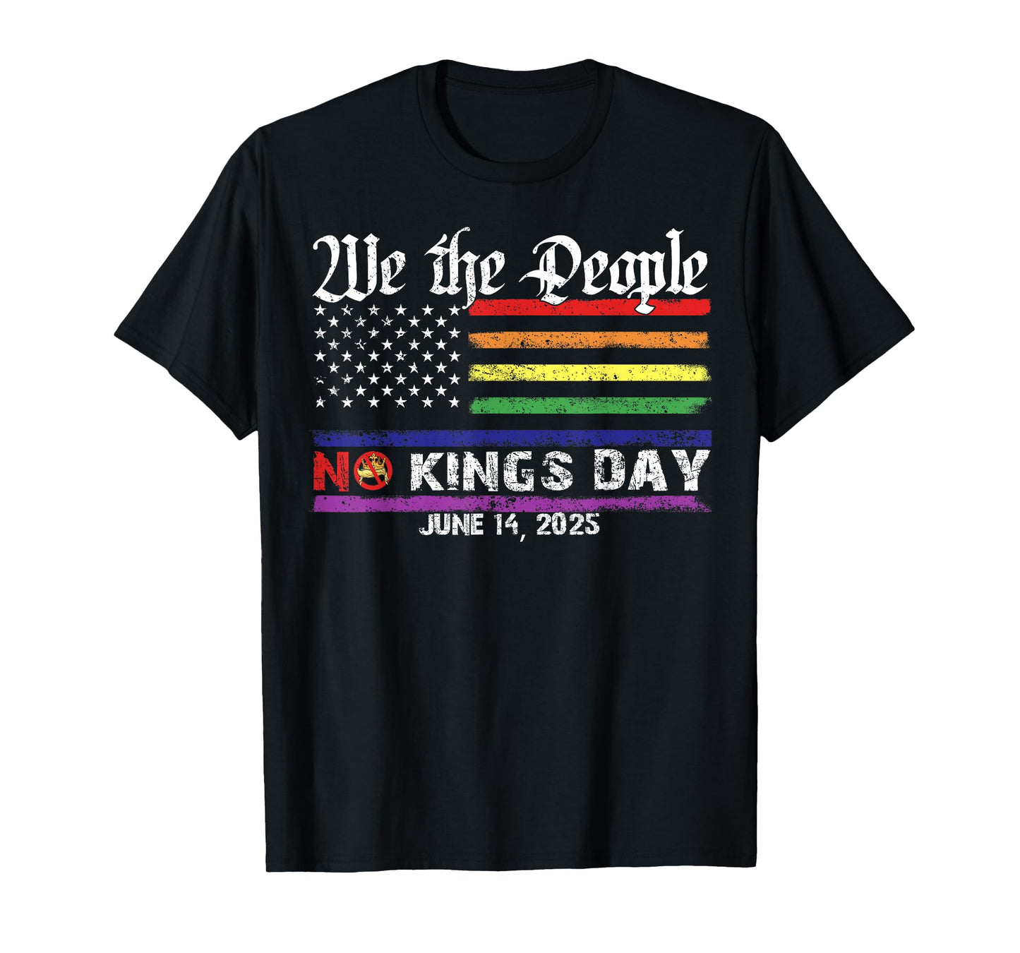 No Kings Day June 14th Protest Tee 2025 No Kings In America T-Shirt