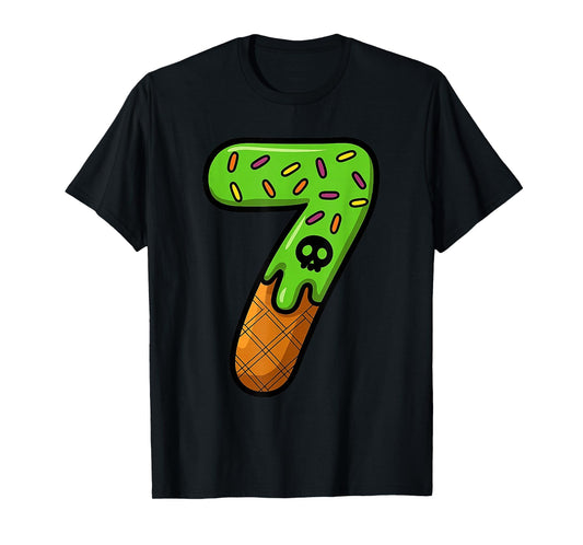 Cute Halloween Ice Cream Matching Costume Couple or Kids 6 7 T-Shirt
