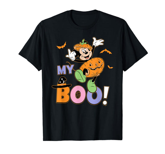 Disney Mickey Mouse My Boo! Cute Halloween Matching Couples T-Shirt