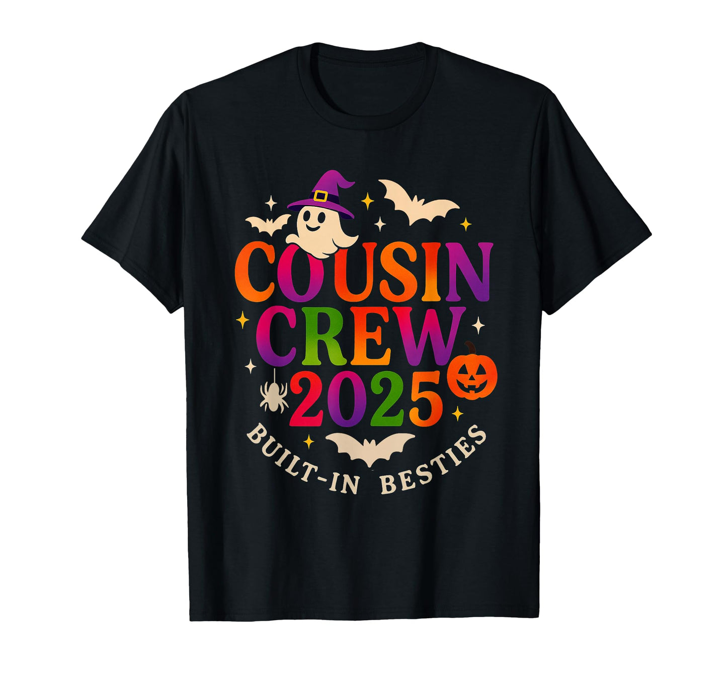 Cousin Crew Halloween Matching Family Spooky Ghost Kids T-Shirt