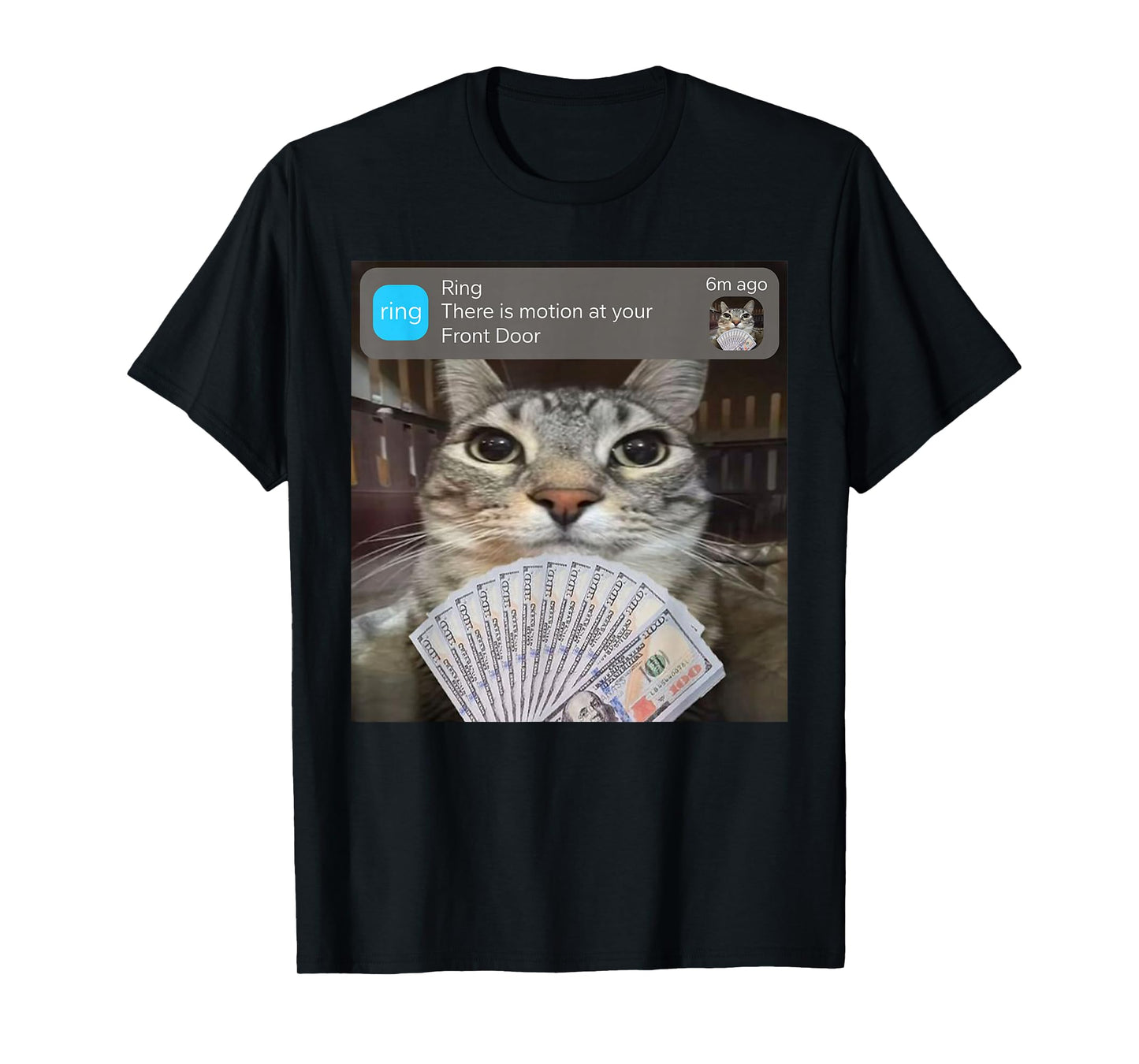 Ring There is Motion at Your Front Door Funny Meme Cute T-Shirt