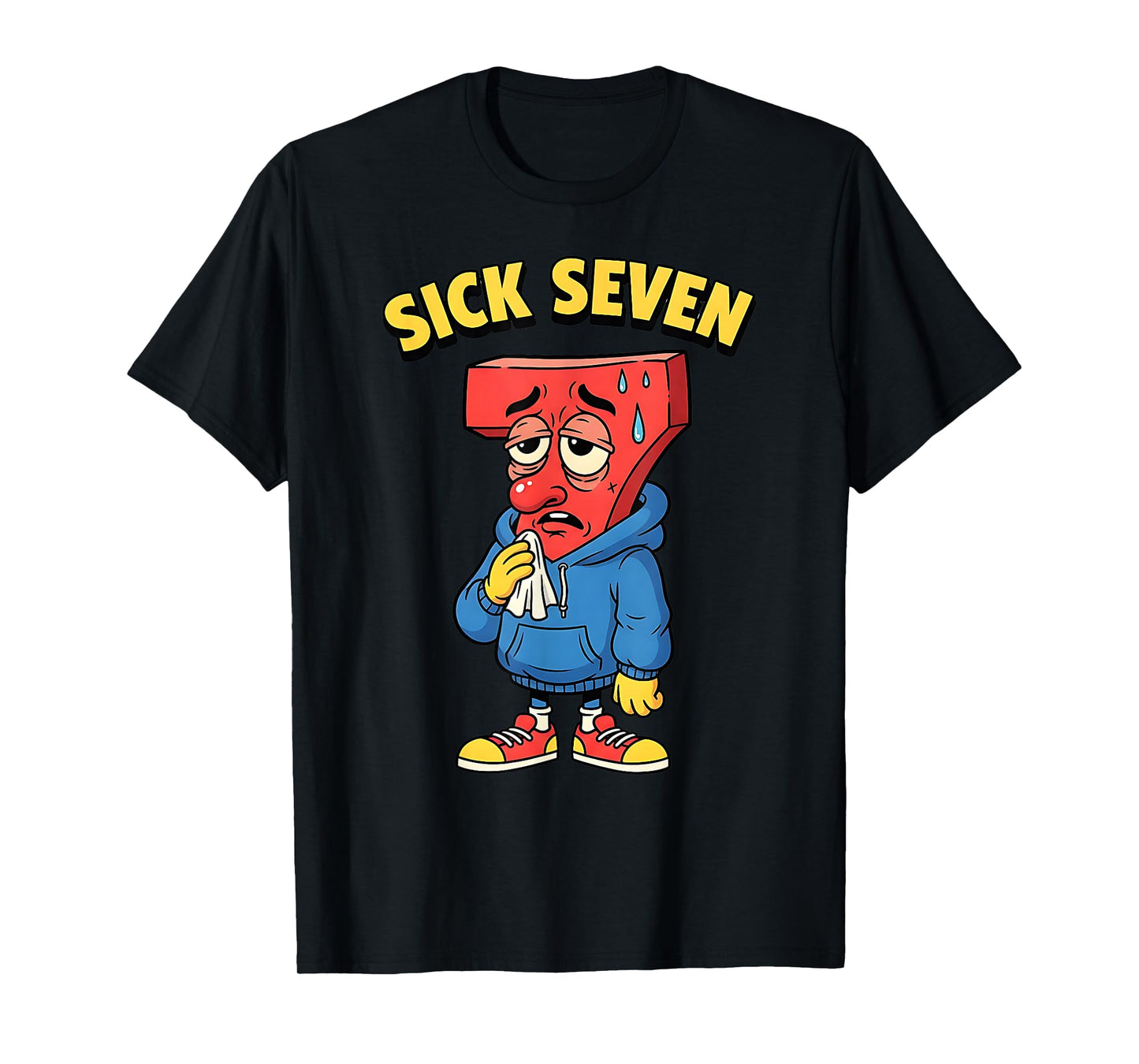 67 Funny Men Women Six Seven Humor Meme Brainrot Sick Seven T-Shirt