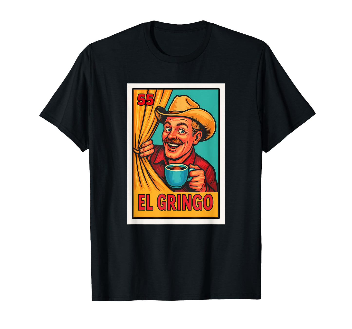 Mexican Lottery Designs Mexican El Gringo Parody Lottery T-Shirt
