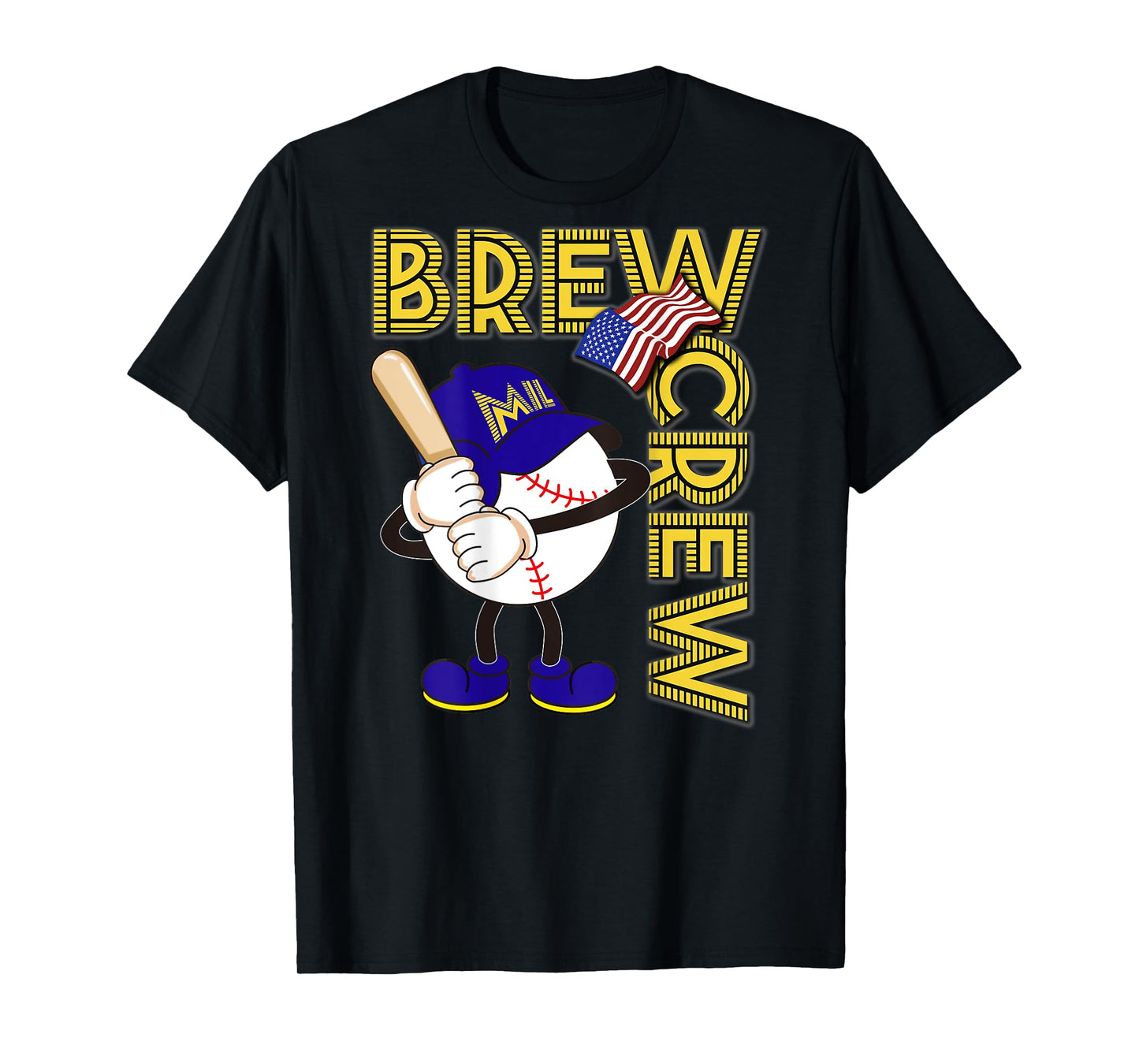 Brew Crew_Sausage Race_003_Back Printed T-Shirt