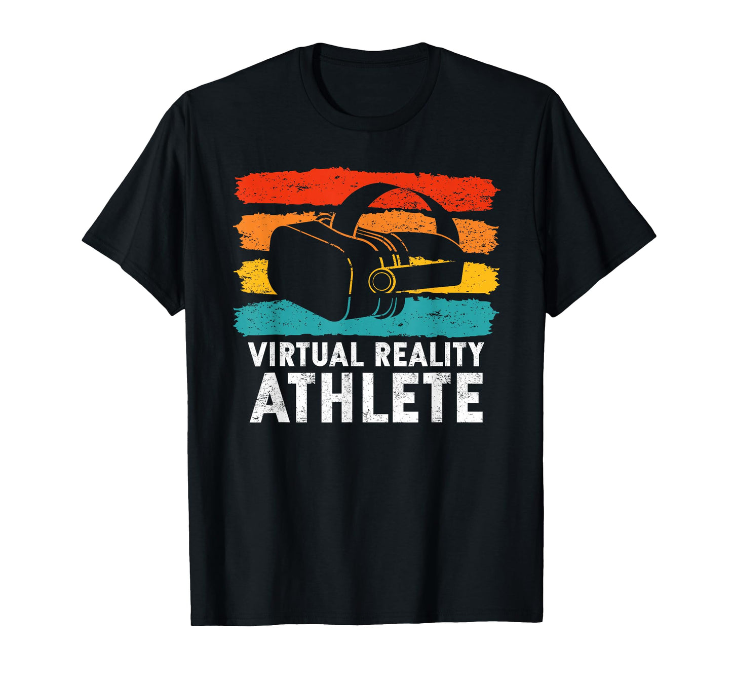 Virtual Reality Gifts For VR Gamers VR Vintage Virtual Reality Athlete T-Shirt