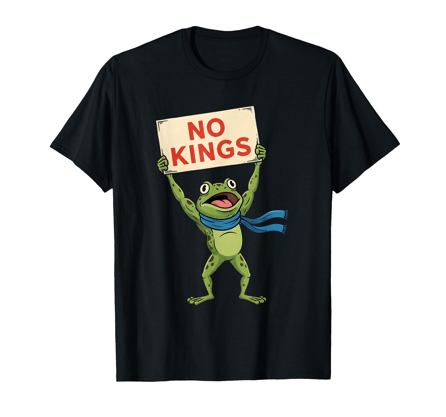 Frog Protest No Kings in America Democracy Patriotic Frog T-Shirt