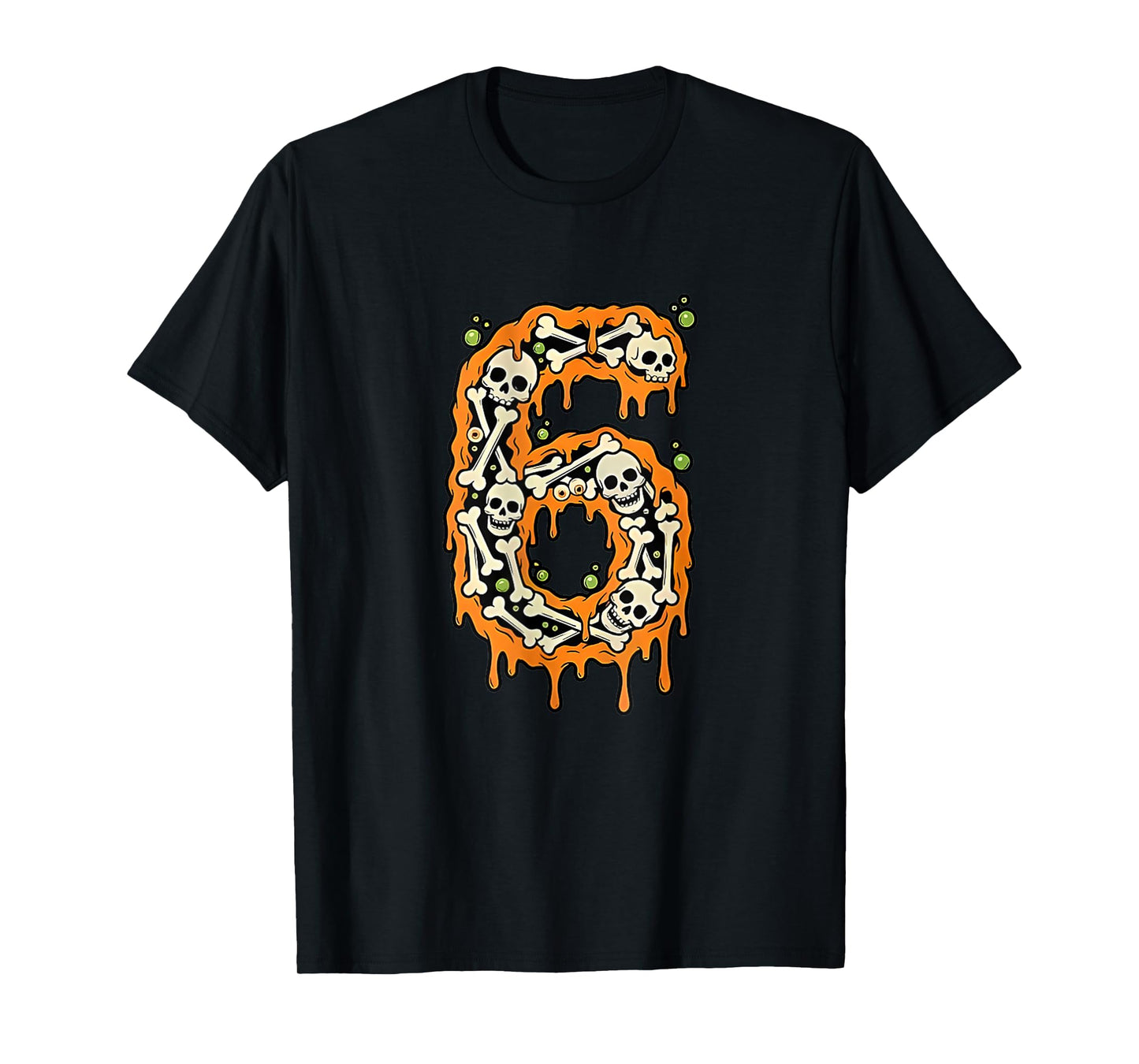 Number 6 Six Seven 6 7 Meme Funny Design Couples Halloween T-Shirt
