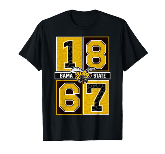 Alabama State University - Concrete Date - HBCU Hornet Tee T-Shirt