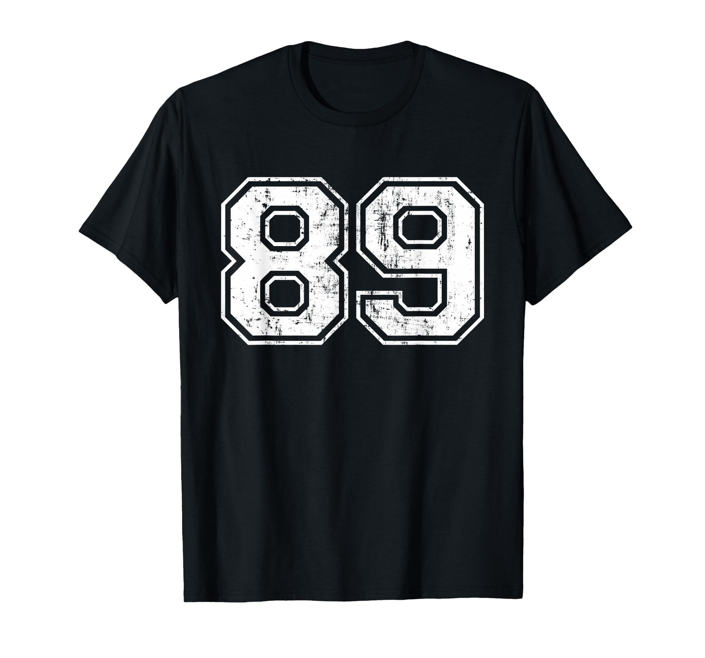 Number 89 Eighty Nine Distressed Vintage Sport Team Practice T-Shirt