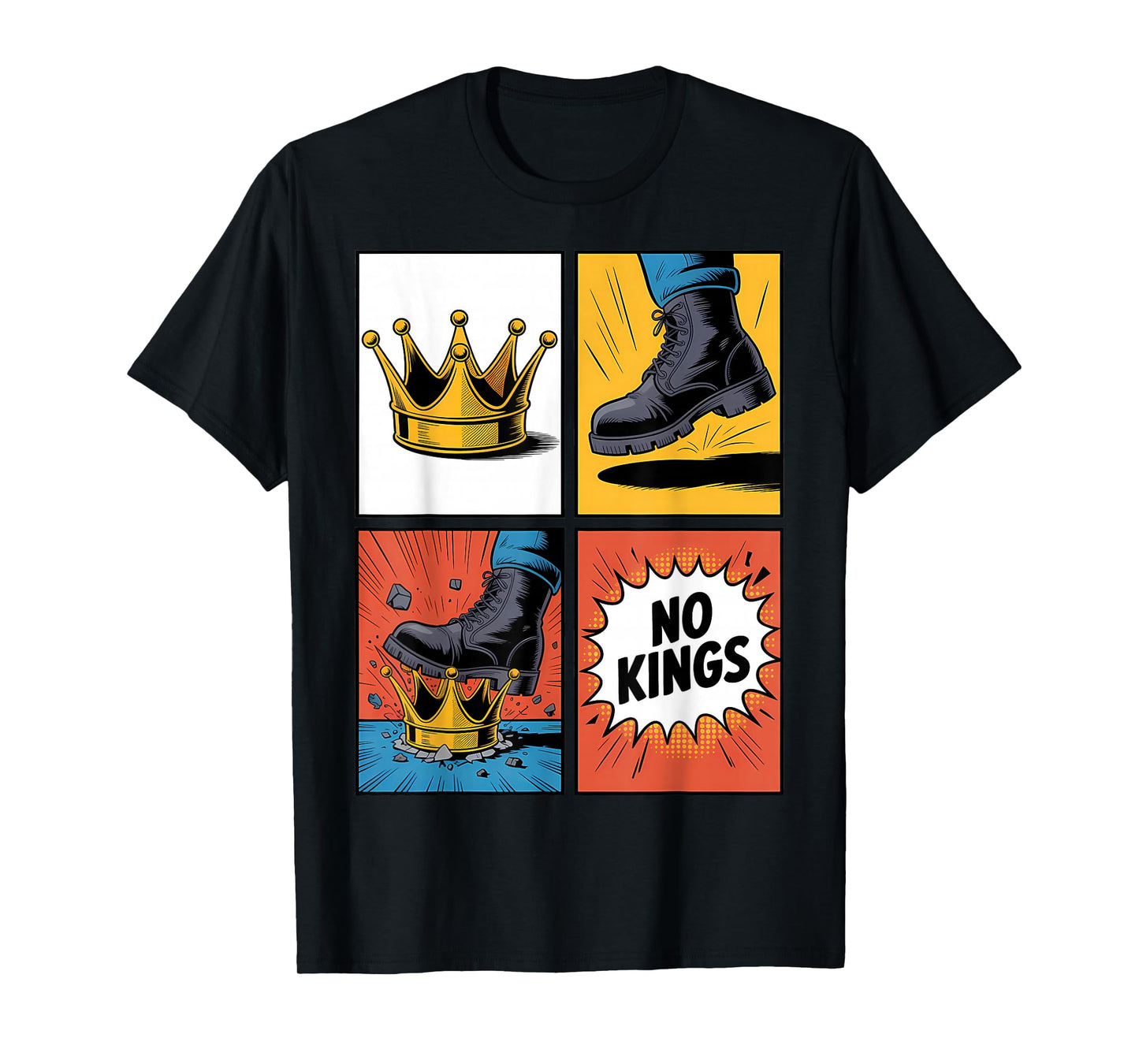 No Kings in America Cartoon T-Shirt