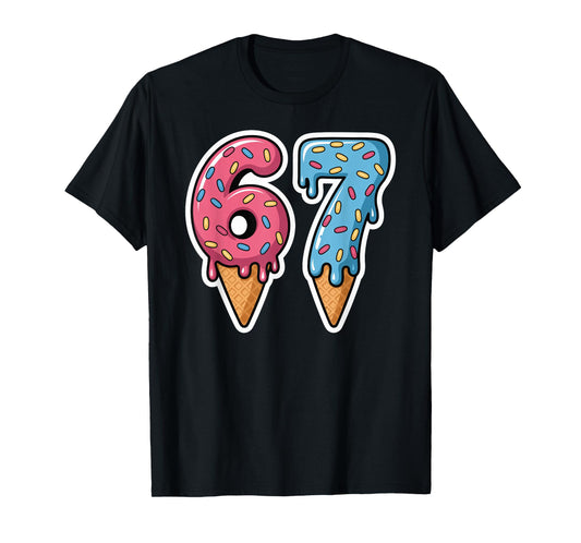 67 Ice Cream Cute Meme Six Seven T-Shirt
