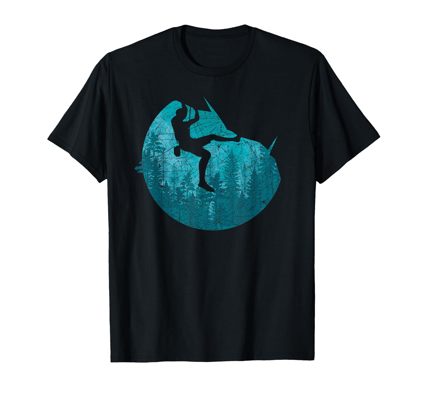 Forest Climber Bouldering Climb Outdoor Rock Climbing T-Shirt