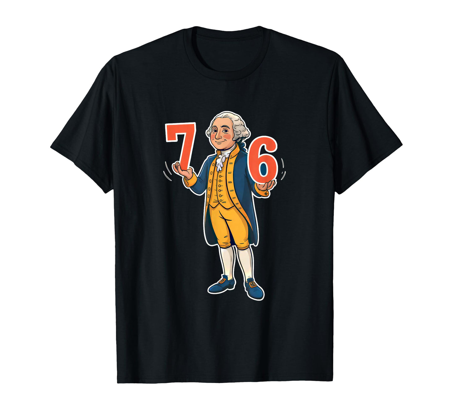 6-7 7-6 George Washington Funny Six Seven Gen Alpha Slang T-Shirt