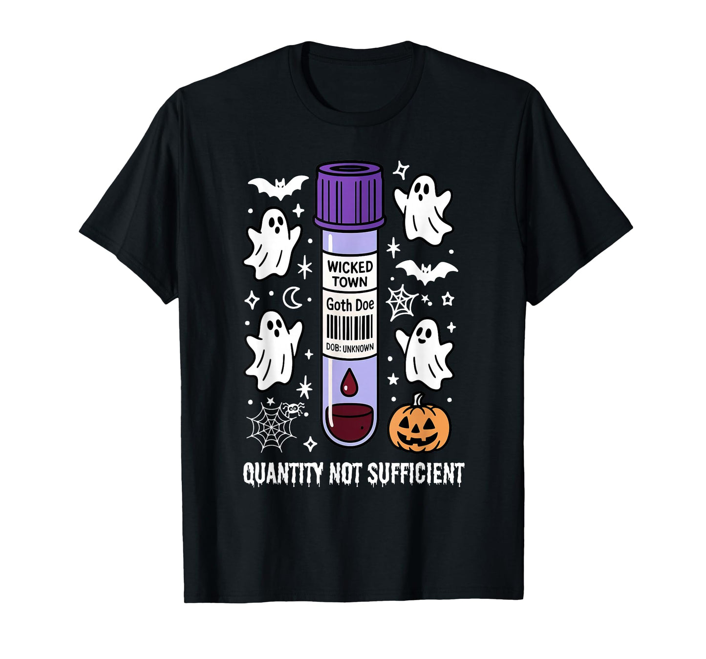 Test Tube Halloween Lab Tech Laboratory Science Phlebotomy T-Shirt