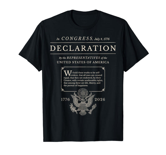 Declaration of Independence Resistance No Kings T-Shirt