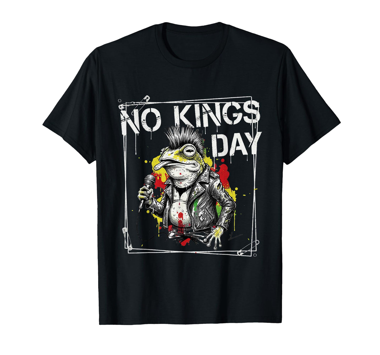 No Kings Day Portland Shirt Frog Protest Rock and Roll T-Shirt