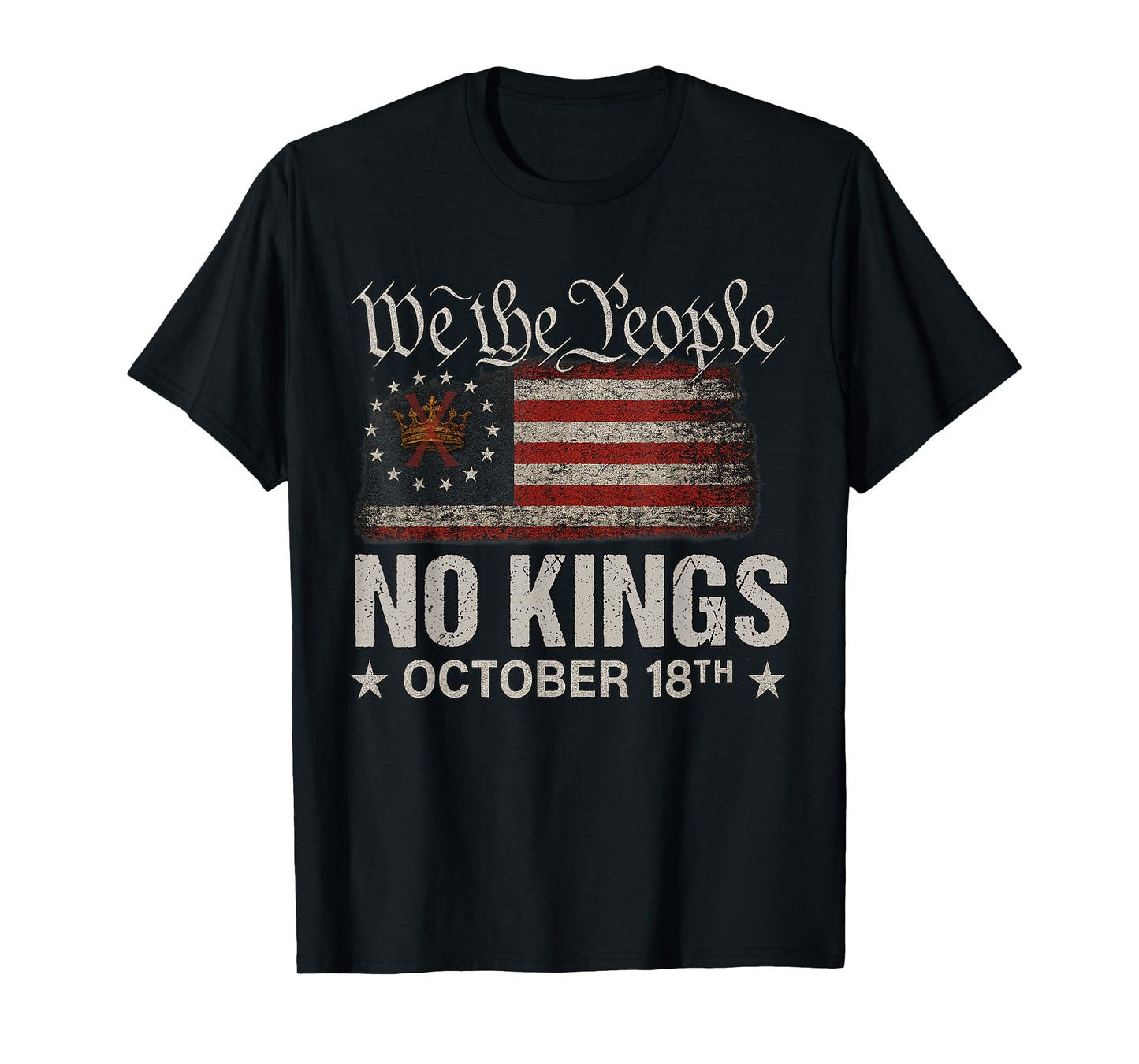 No Kings October 18 Shirt Men Women No Kings Day T-Shirt